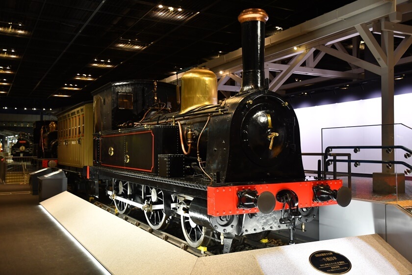 日本第一台蒸氣火車。(Image credit: The Railway Museum)