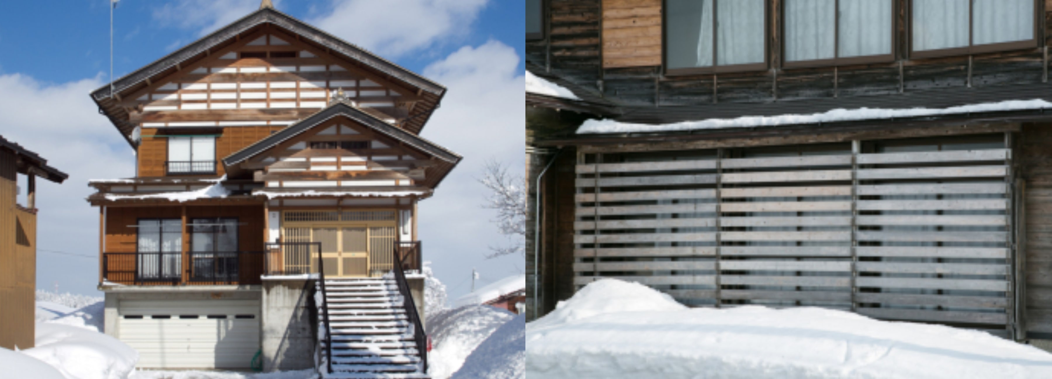 為防止雪坍陷而建造的建築物。(Image credit: Tōkamachi City)