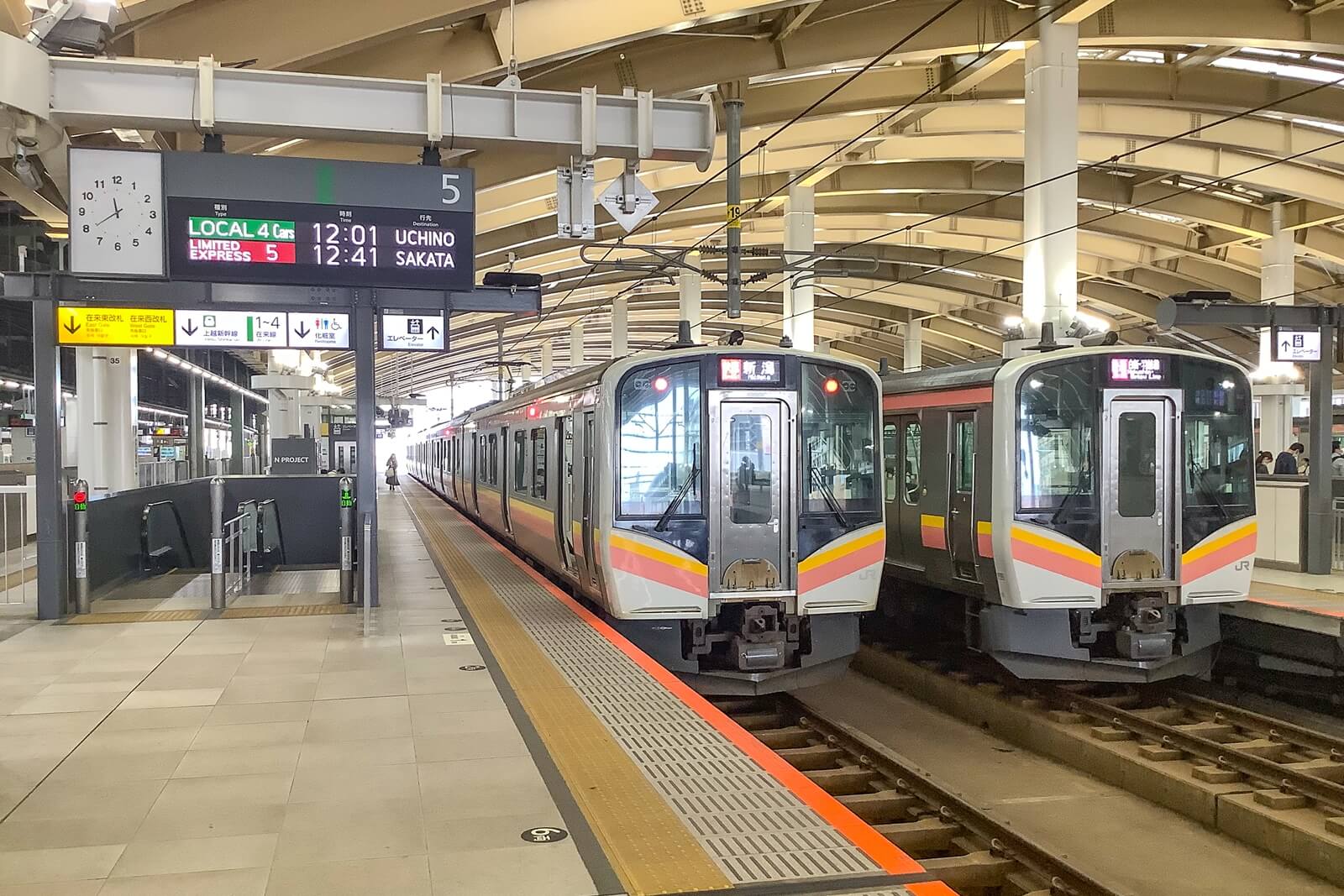 ▲新潟車站無論是搭乘新幹線或在來線，交通接駁都便利
