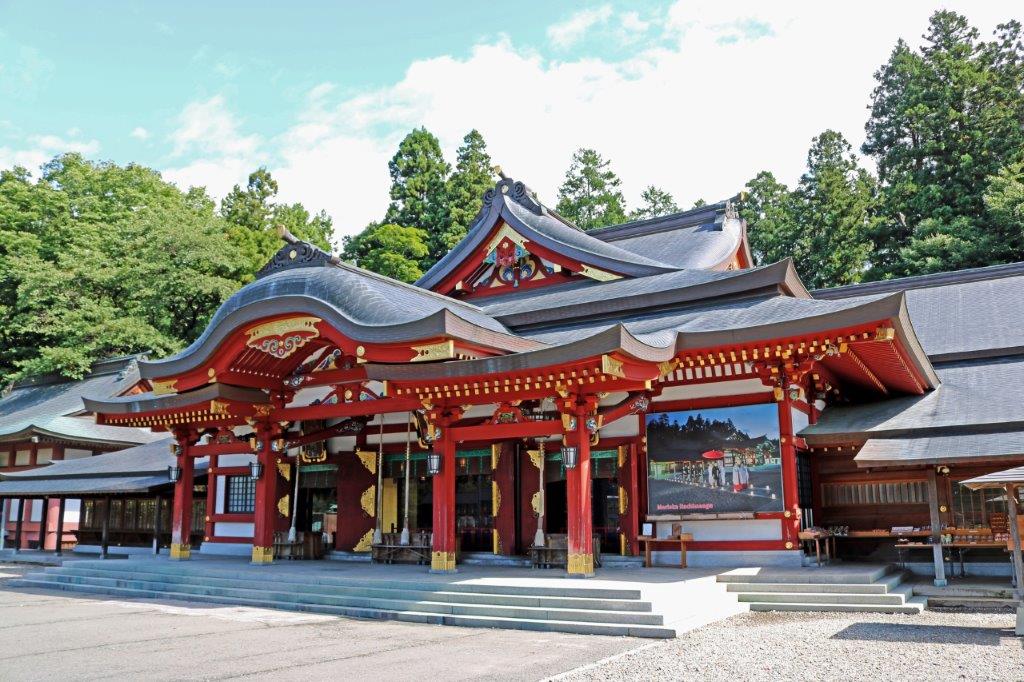 盛岡八幡宮內祭祀庇佑食衣住行等面向的品陀和氣命