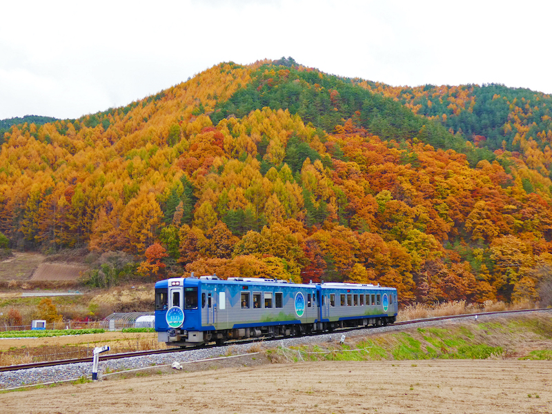 The HIGH RAIL 1375 passes by mountains and highland regions. (Image credit: JR East)