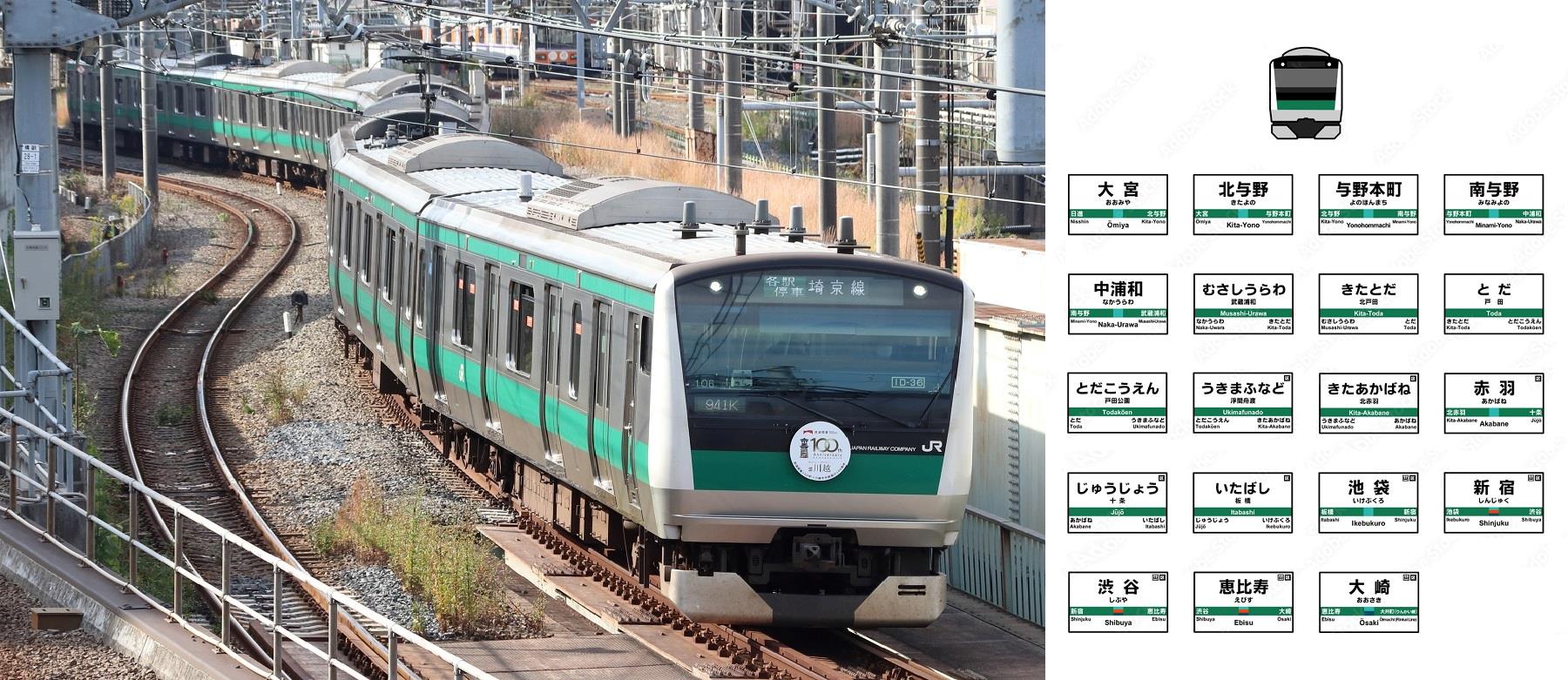 ＜JR埼京線＞ 帶你暢遊東京人氣車站與埼玉縣必去景點