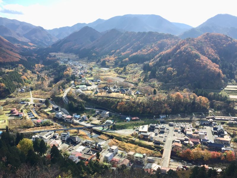 In the last scene of the movie, as Taeko was about to return to Tokyo, an image of Yamadera's landscape appeared. (Image credit: JR East)