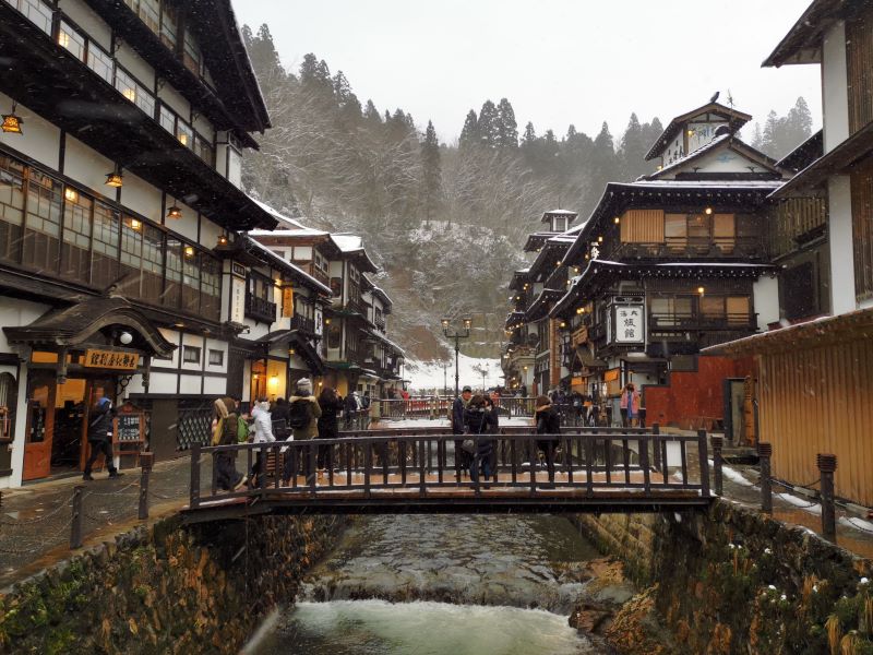 Ginzan Onsen in winter. (Image credit: JR East / Nazrul Buang)