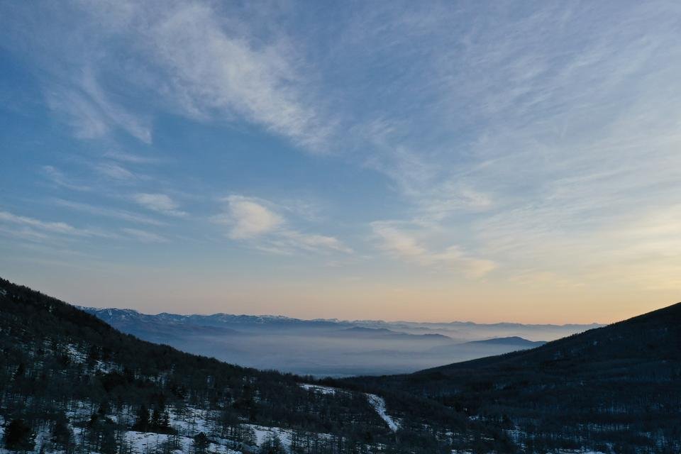 ▲從「燈之宿 高峰溫泉」眺望出去的景色