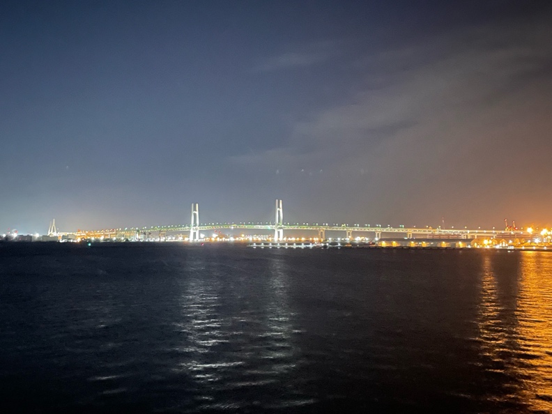 ▲大棧橋：橫濱海灣大橋側的景觀