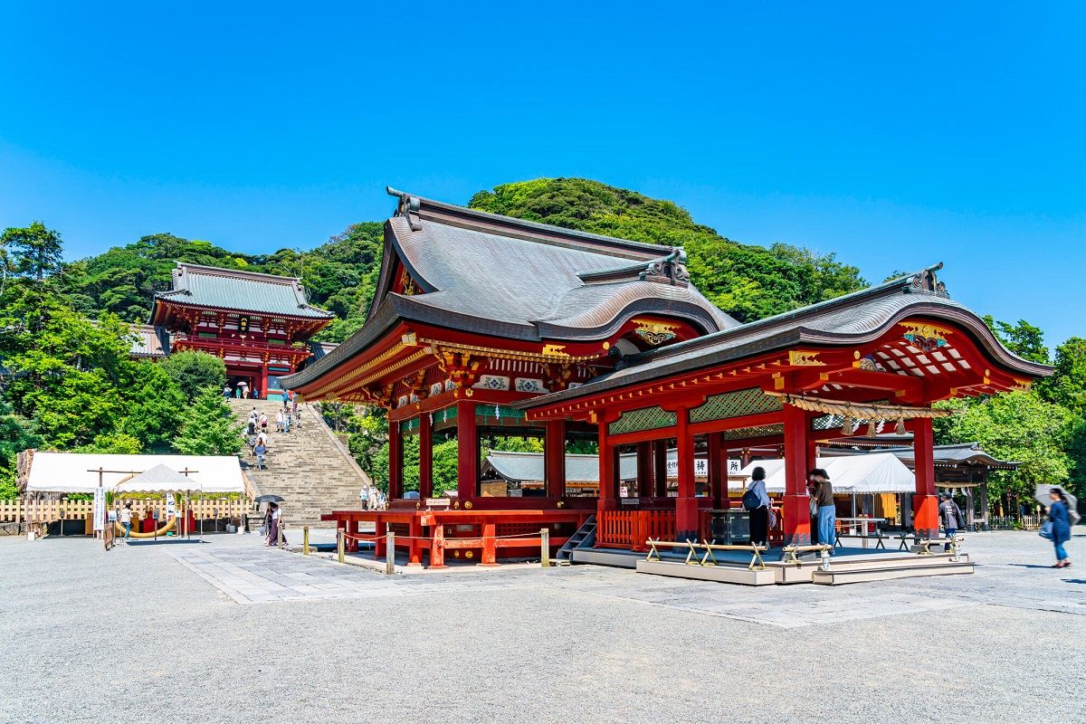 ▲鶴岡八幡宮為鎌倉代表性的信仰中心，也是武家文化精神象徵