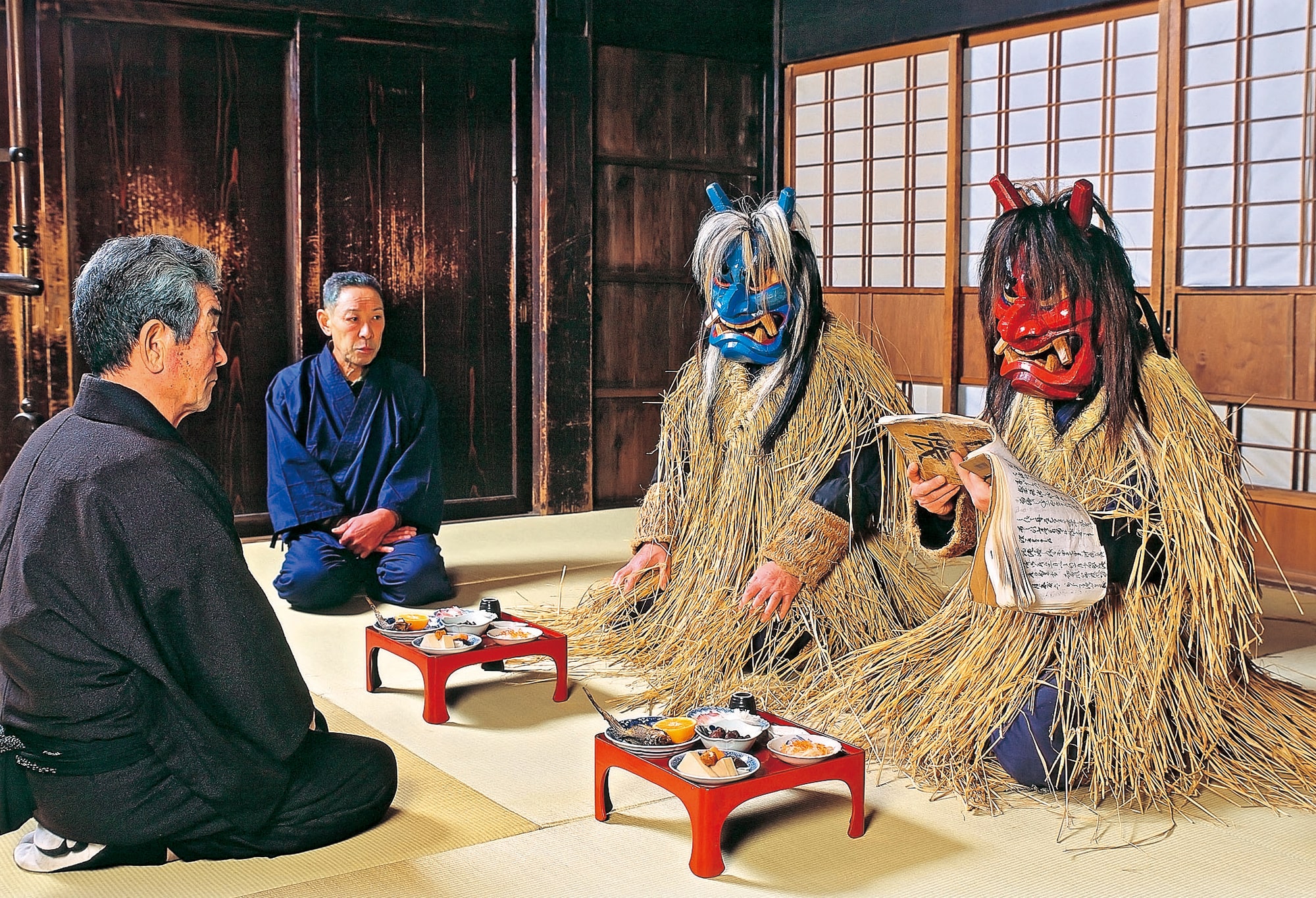 生剝鬼博物館位於舉辦祭典的新山神社附近。