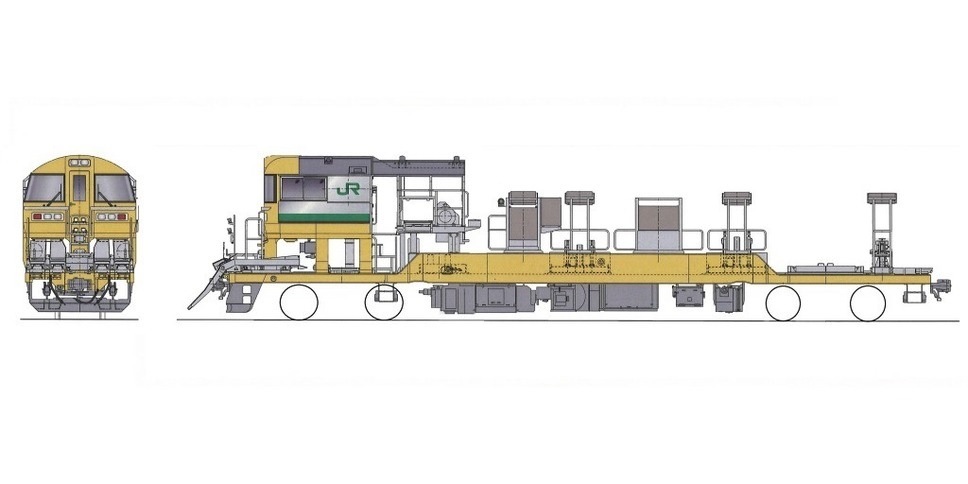 ▲長焊鋼軌運送用車型