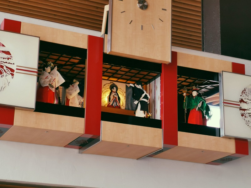 Karakuri Clock coming to life at JR Iiyama Station. (Image credit: JR East / Nazrul Buang)