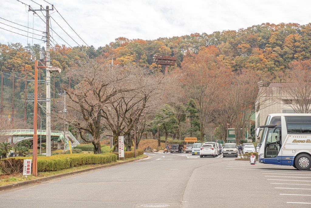 進入到一停車場後，有指示往「嚕嚕米兒童森林公園」，跟著指示箭頭方向走。