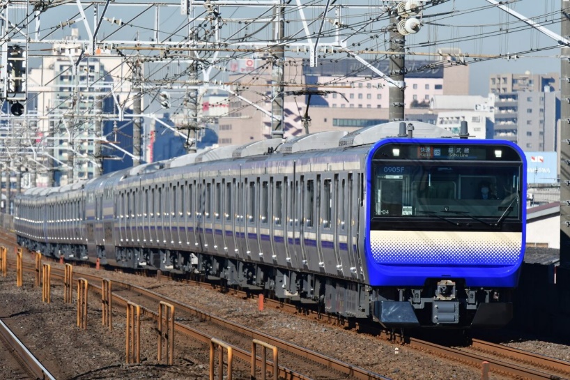 ▲總武快速線・橫須賀線（擔當區間：千葉～久里濱）E235系