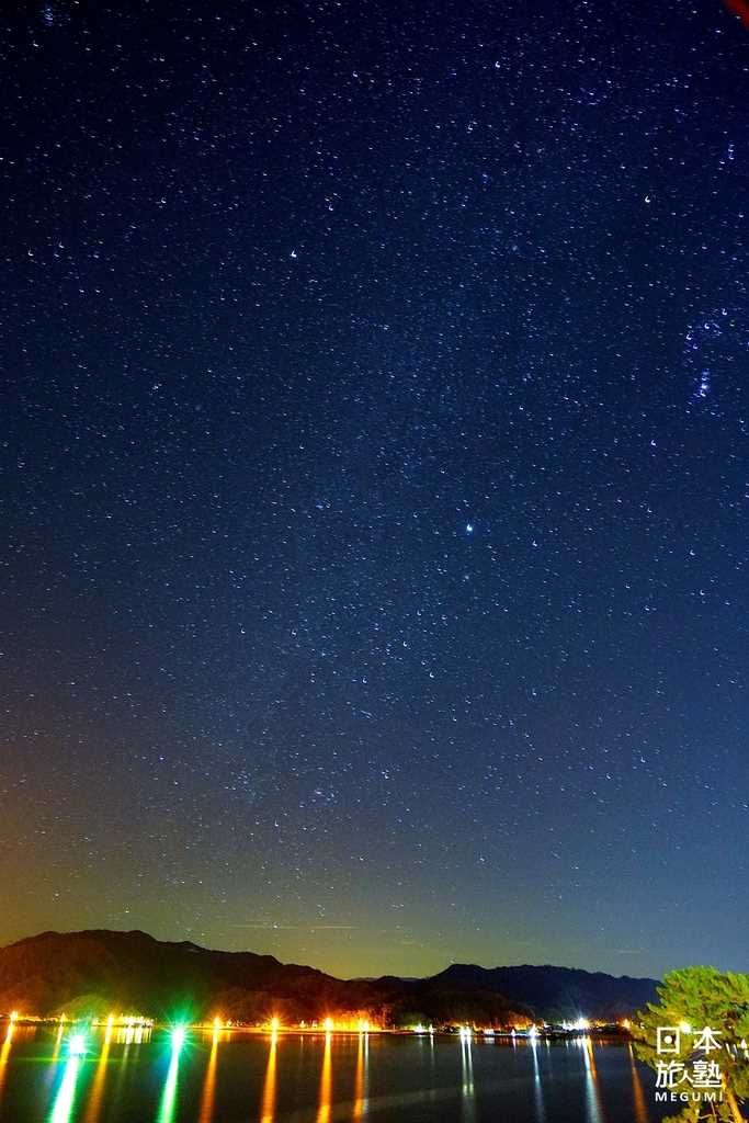 入住羽合温泉，夜晚可眺望滿天星斗