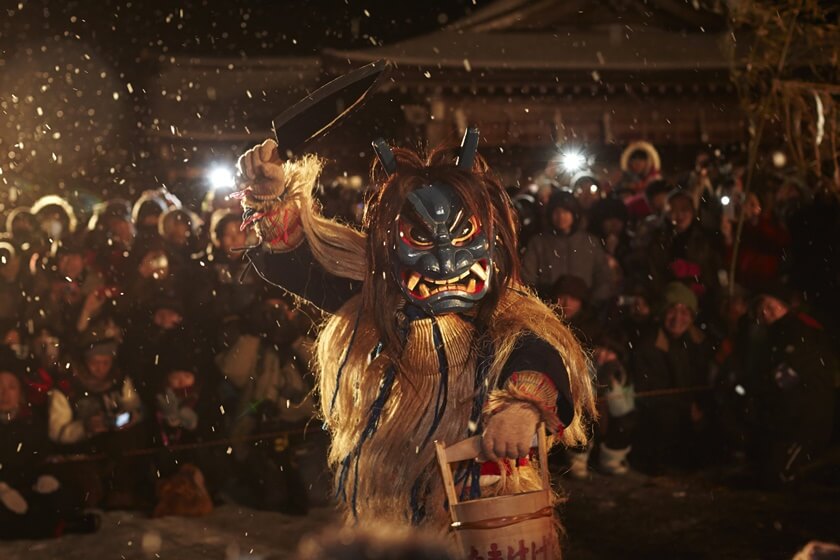 秋田知名的生剝鬼祭典。(Image credit: Aomori Prefecture)