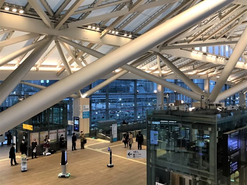 The railway station’s interior architecture. (Image credit: JR East / Kobori)