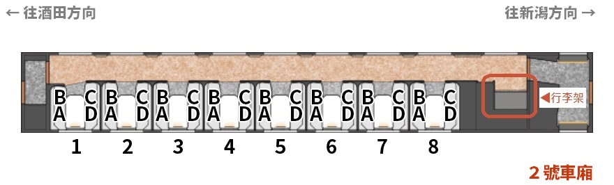 ▲海里號的２號車廂