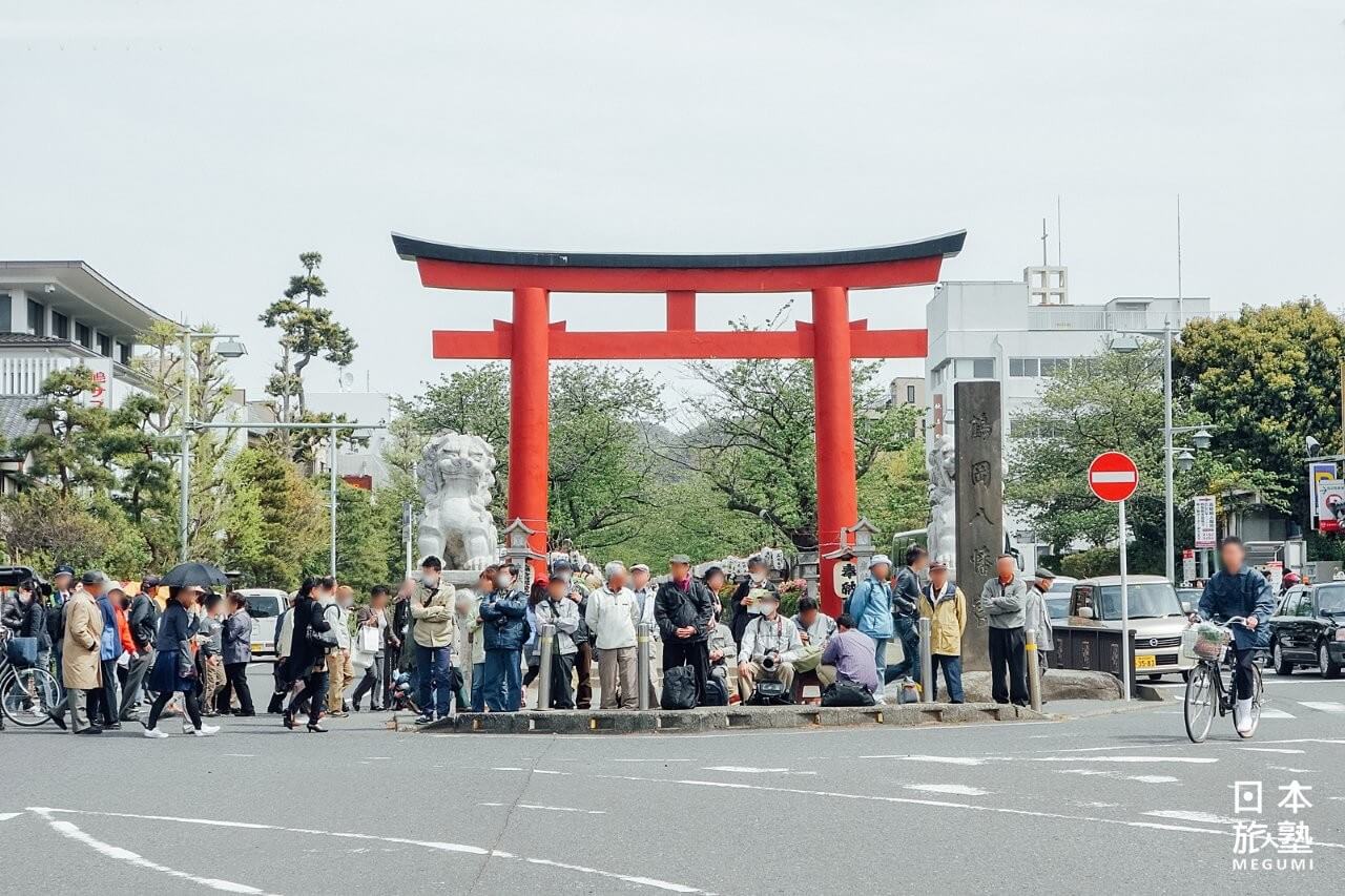 第二鳥居是欣賞遊行的最佳位置