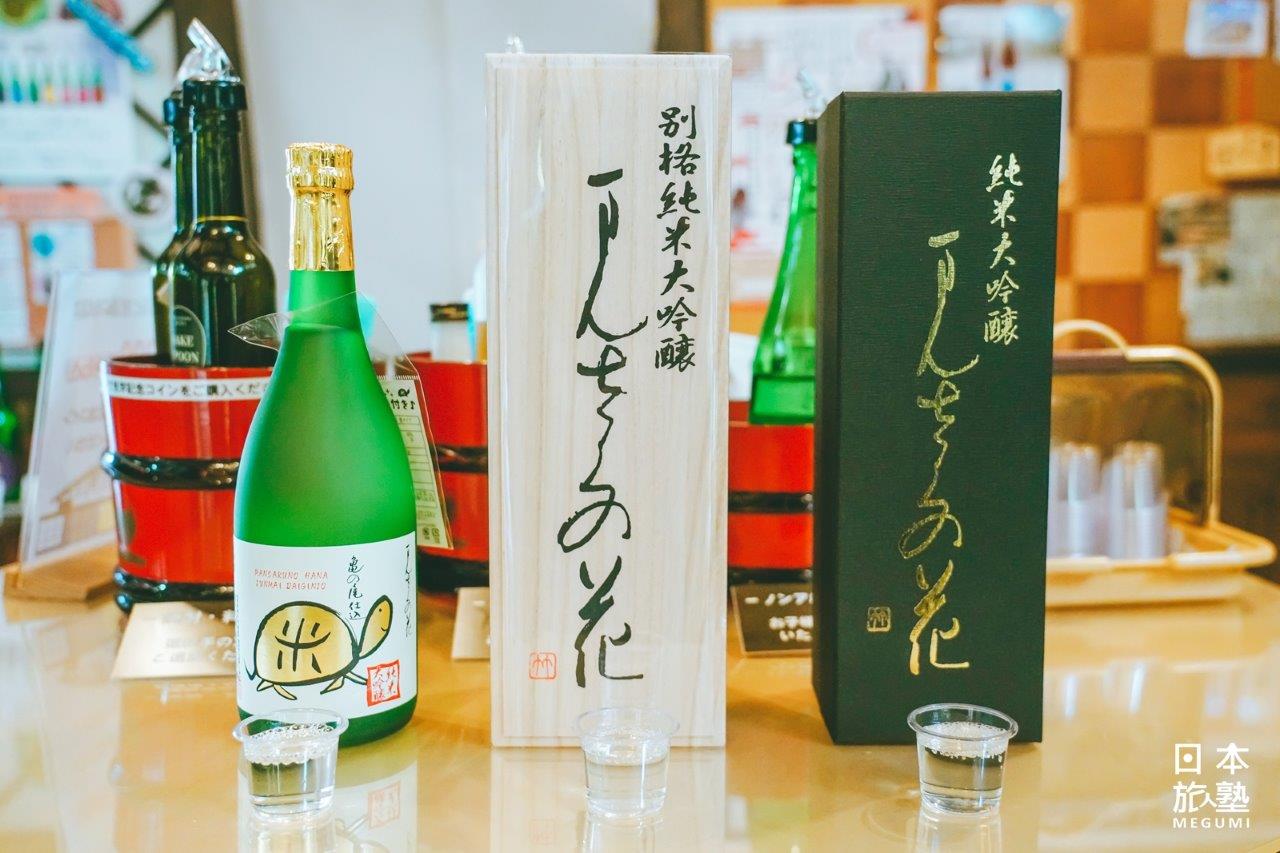 見學之後可以自由試飲多款日本酒