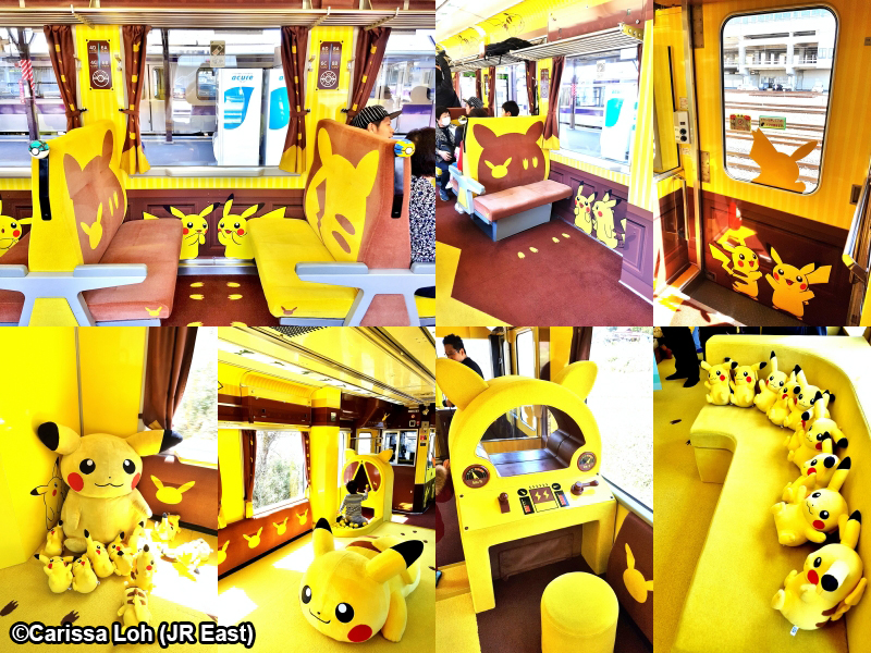 Inside the delightful POKÉMON with YOU Train. (Image credit: JR East / Carissa Loh)