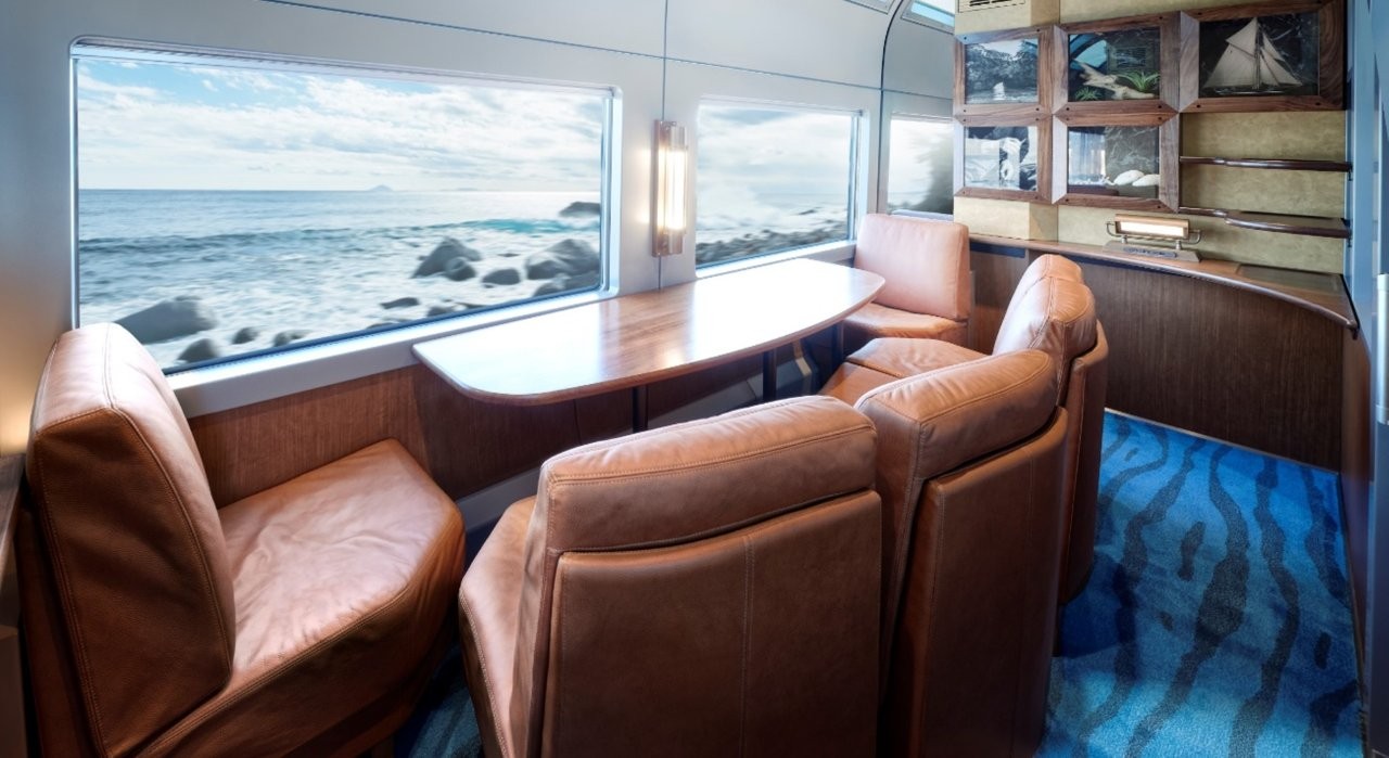 「Saphir踴子」的綠色車廂包廂