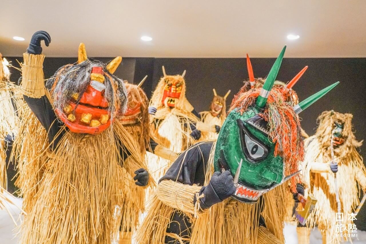 男鹿地區各地的生剝鬼，都有不同樣冒