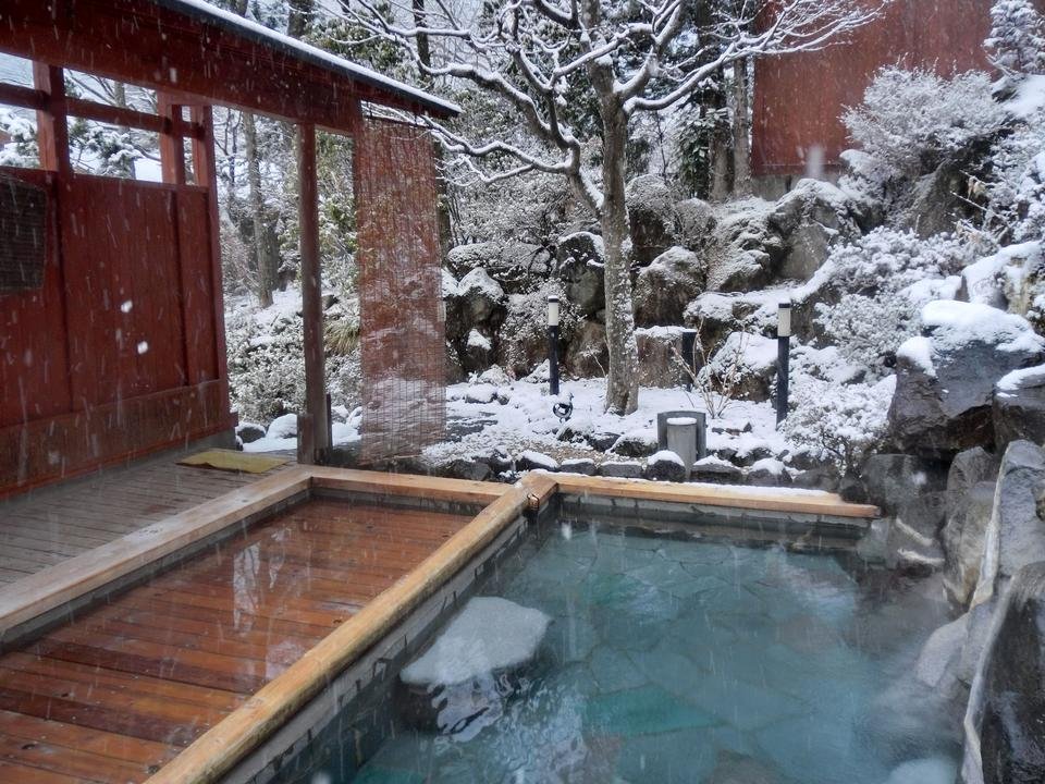 ▲冬天的山里乃湯