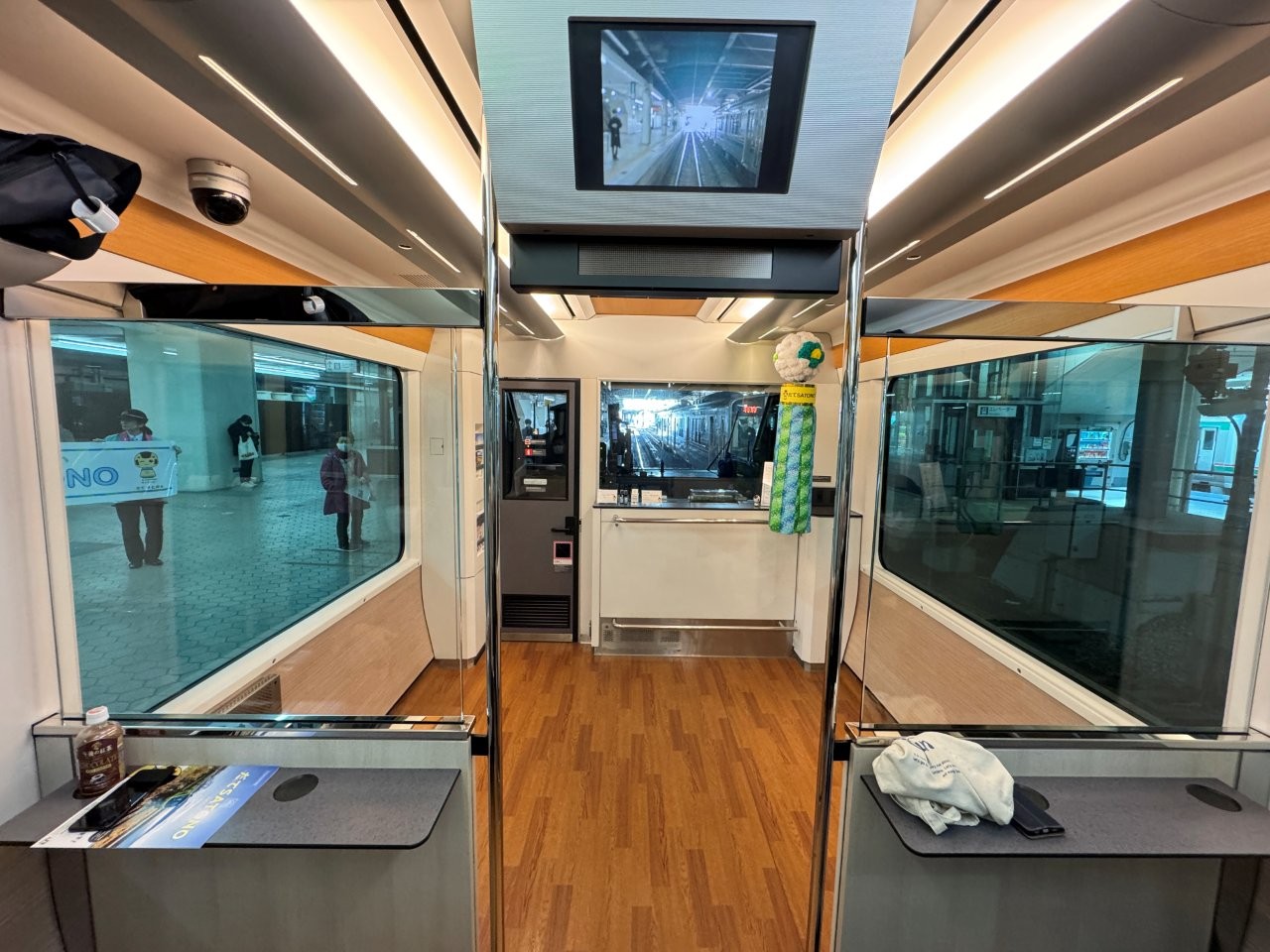 ▲2號車廂的展望空間
