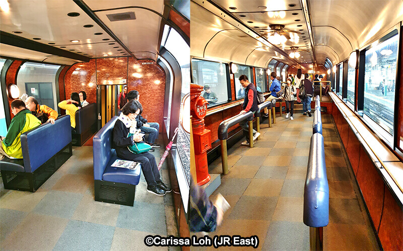 Inside the Observation Car. (Image credit: JR East / Carissa Loh)