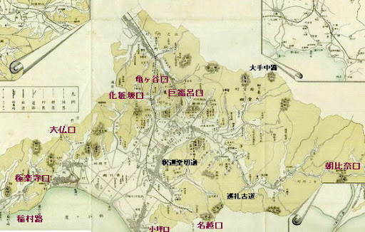 鎌倉七口中，極樂寺坂切通位於最西側
