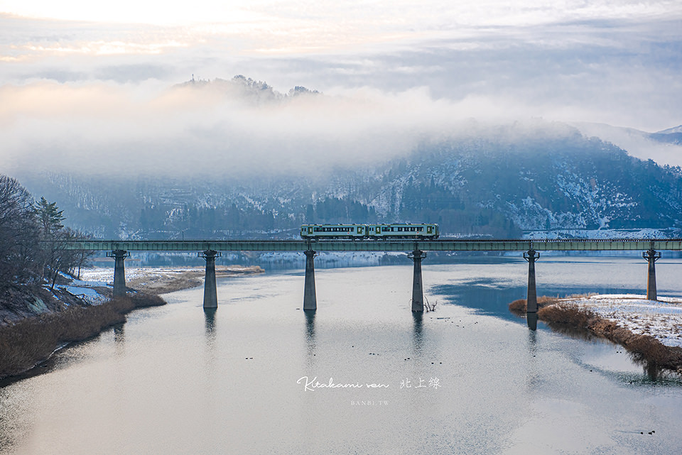 日本東北鐵道秘境:岩手北上線 安心湯田、錦秋湖秋冬楓紅與白雪童話(詳細拍攝點與時刻表