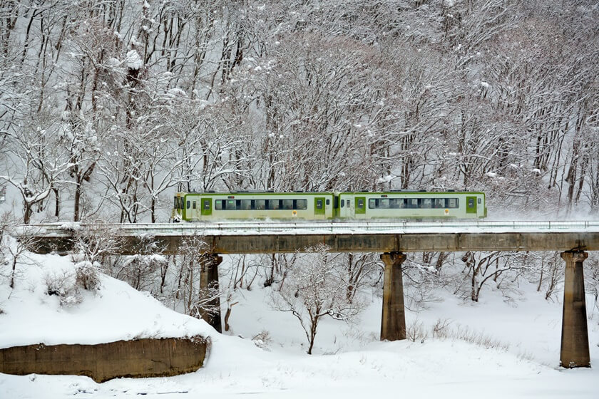 雪國仙境：冬天的東北地方線